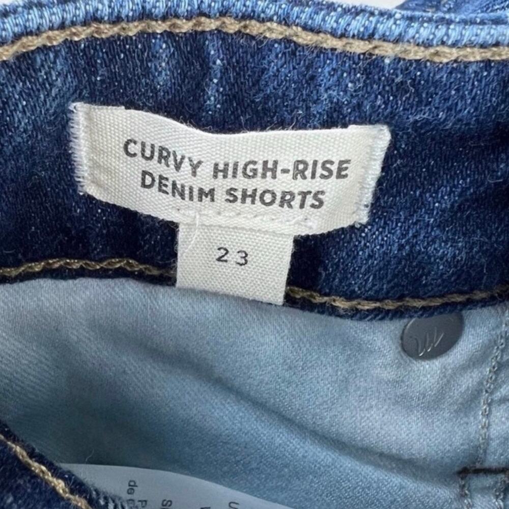 NEW Madewell Curvy High-Rise Denim Shorts 23 XS Canterdale Wash - Picture 3 of 8